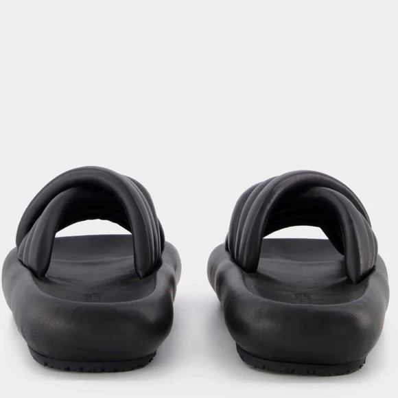 Isabel Marant Black Leather Niloo Puffy Sandal NWT - Picture 3 of 11